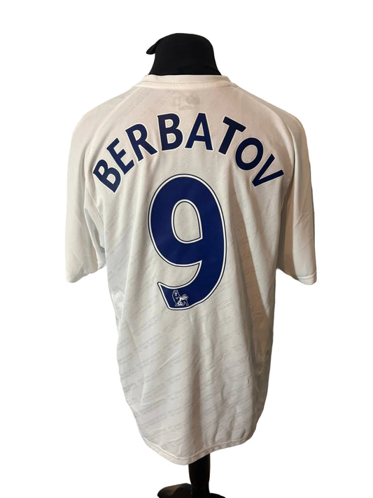 Tottenham Hotspur 2007-08 home football shirt, white, Extra Large, XL, Puma, Dimitar Berbatov, back