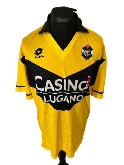 FC Lugano 1995-97 Third Football Shirt 2XL XXL Lotto