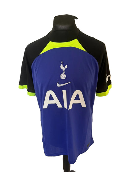 Tottenham Hotspur 2022-23 away football shirt, blue, Large, Nike, Harry Kane, front