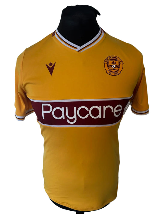 Motherwell 2021-22 Home Football Shirt Small Macron