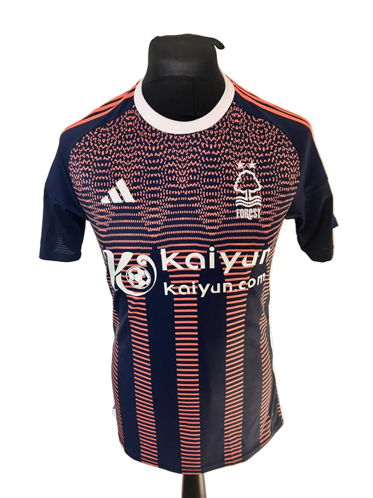 Nottingham Forest 2023-24 third football shirt, navy, small, Adidas, front