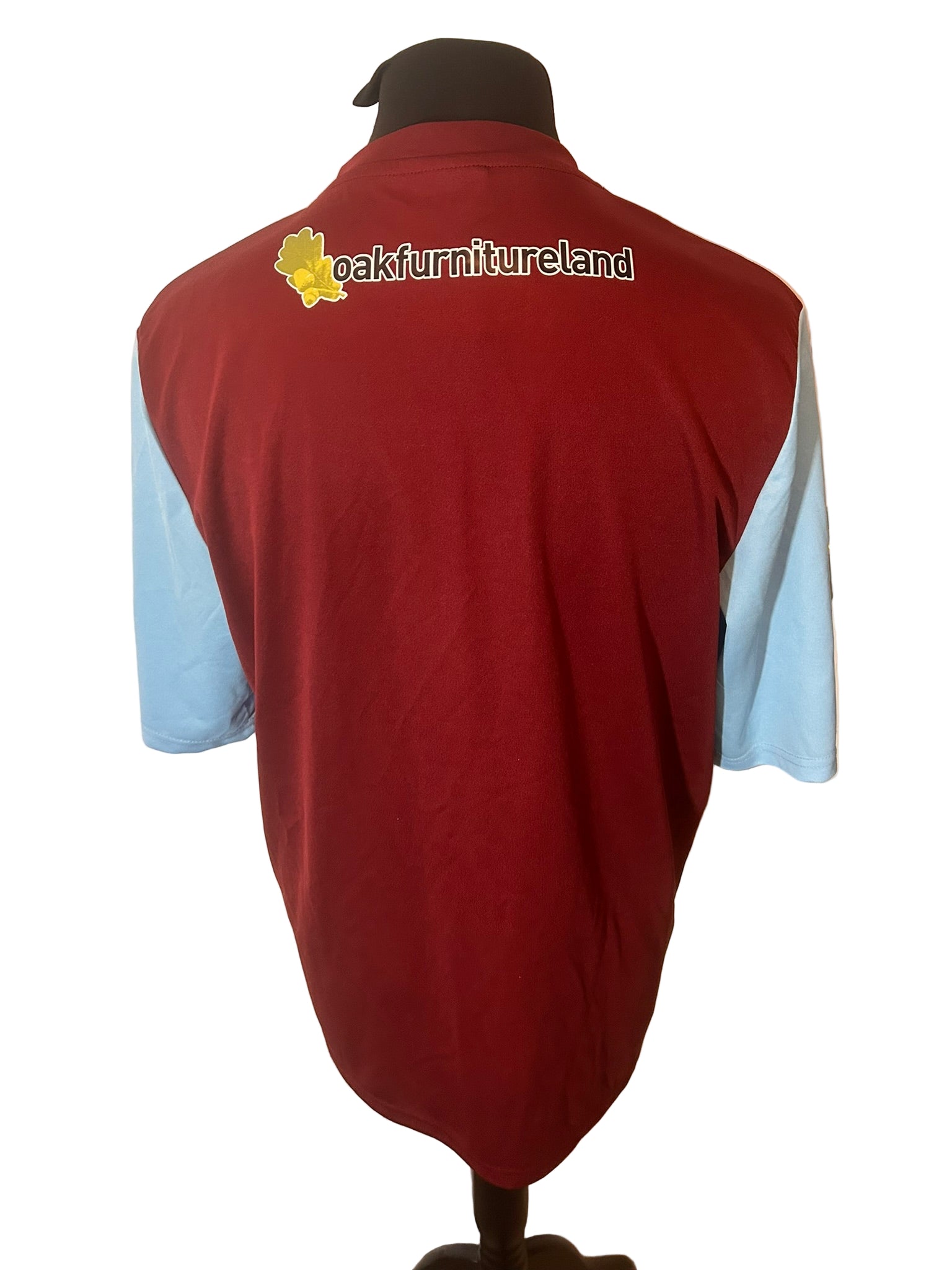 Burnley 2013-14 home football shirt, Puma, extra large, XL, claret, back