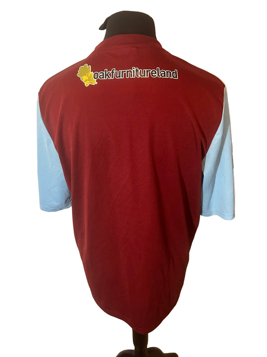 Burnley 2013-14 home football shirt, Puma, extra large, XL, claret, back