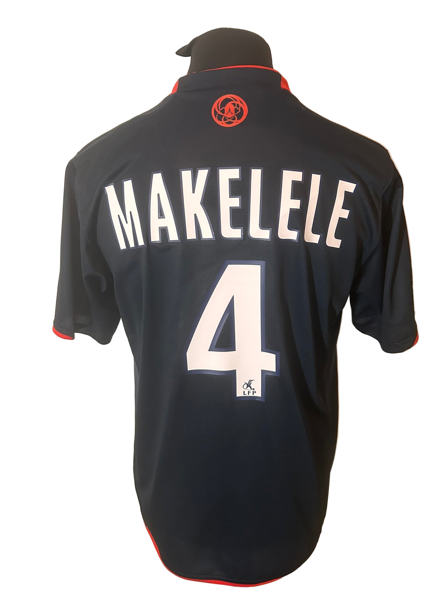 PSG, Paris Saint Germain 2007-08 home football shirt, Nike, medium, navy, Claude Makelele, back