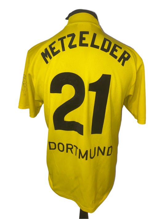 Borussia Dortmund Christoph Metzelder 2002-03 Home Football Shirt Medium