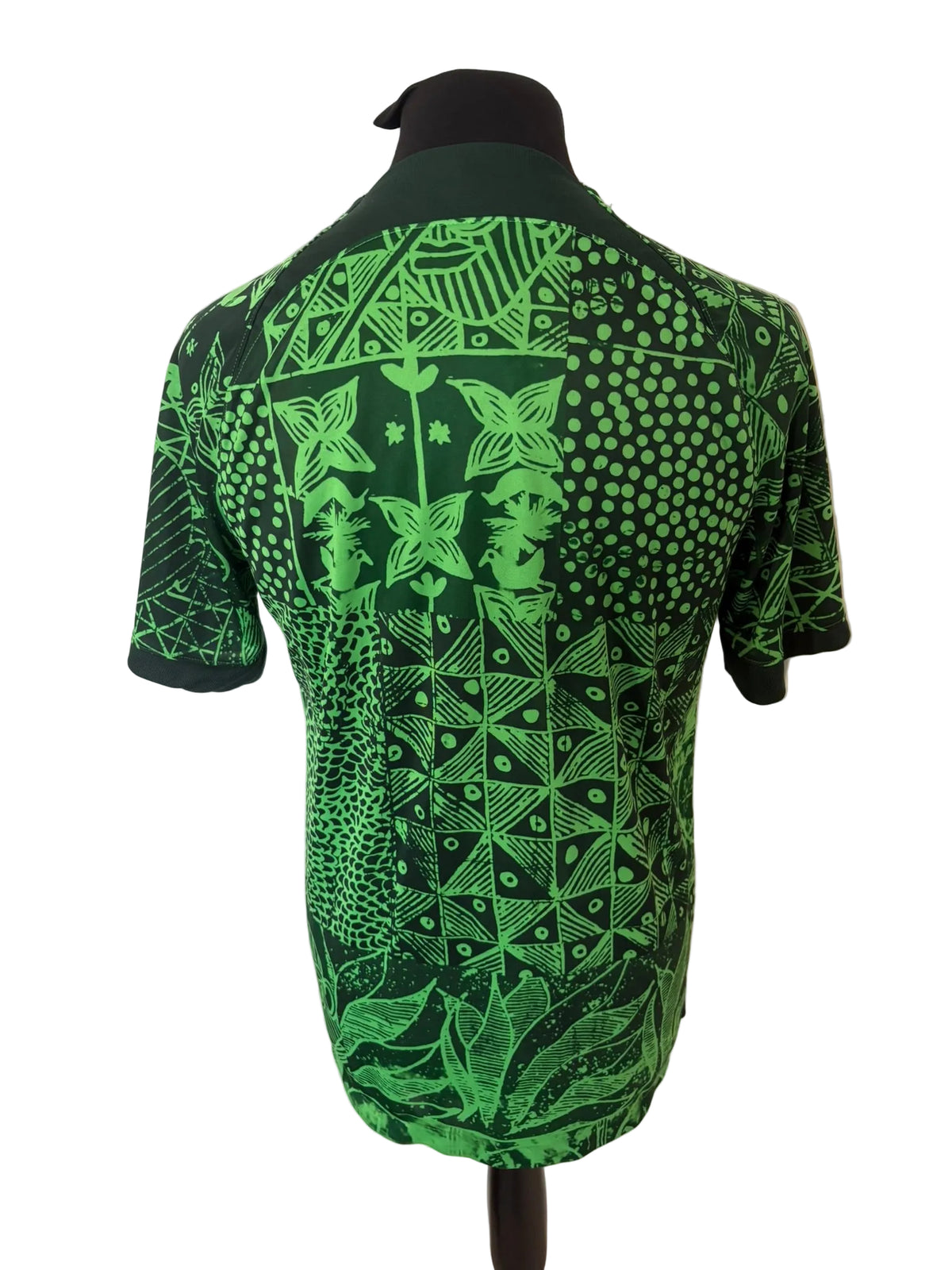 Nigeria 2022-23 home football shirt, green, Large, Nike, back