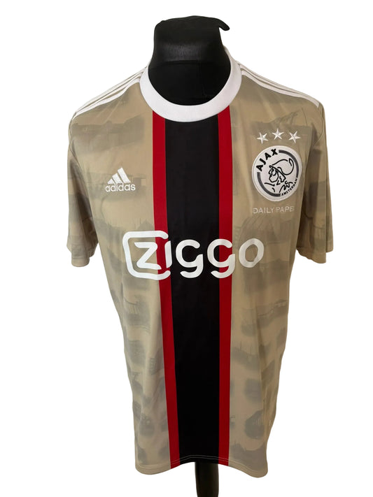 Ajax 2022-23 third football shirt, beige, Large, Adidas, front