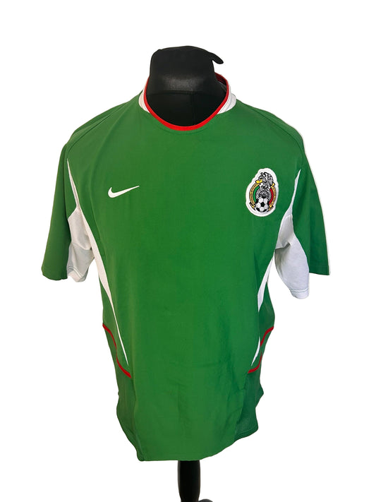 Mexico 2003-04 home football shirt, Nike, medium, green, front