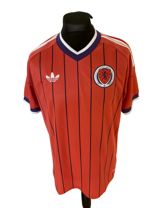 Scotland 2026-27 away football shirt, red, Large, Adidas, front
