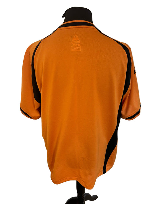 Wolves, Wolverhampton Wanderers 2008-09 home football shirt, Le Coq Sportif, XL, Extra Large, gold, back