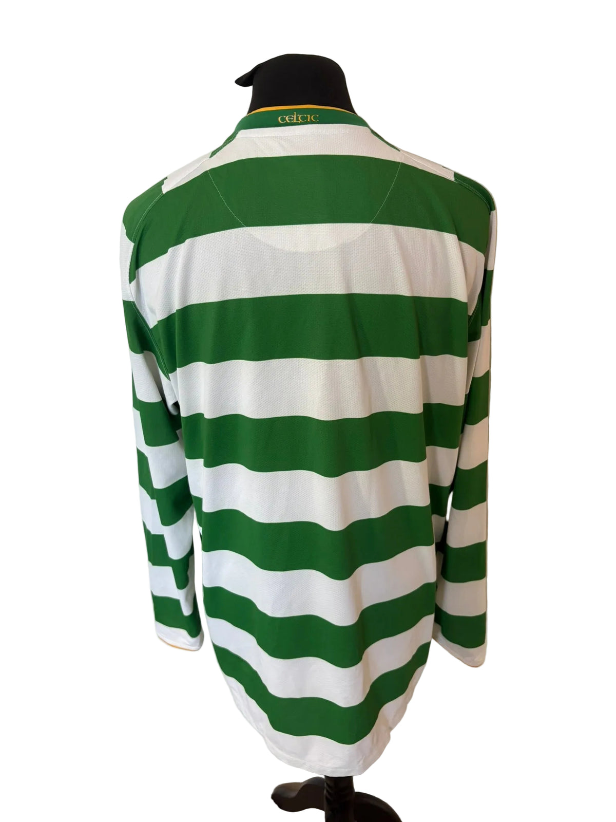 Celtic 2008-09 home football shirt, green and white, Extra Large, XL, Nike, back
