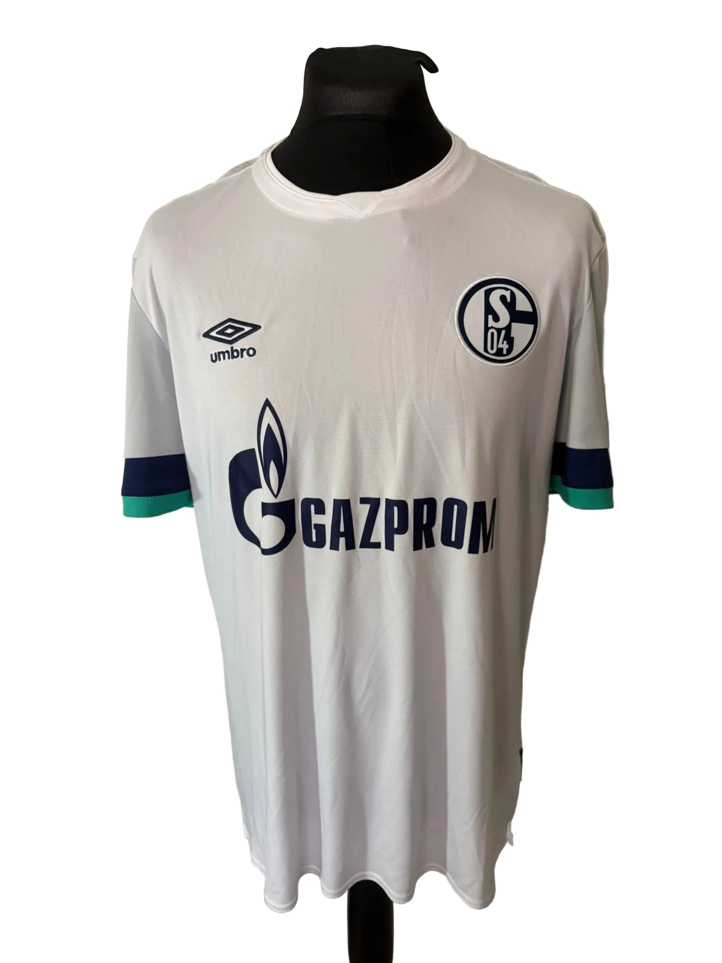 Schalke 2019-20 away football shirt, white, Extra Large, XL, Umbro, front