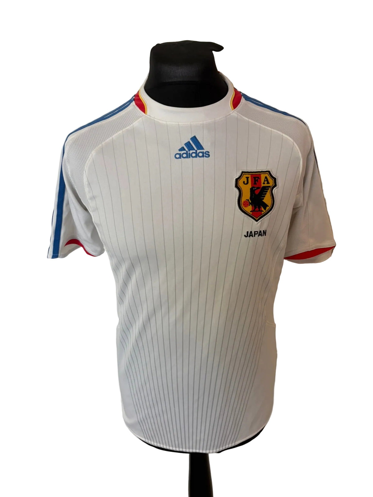 Japan 2008-09 away football shirt, white, small, Adidas, front