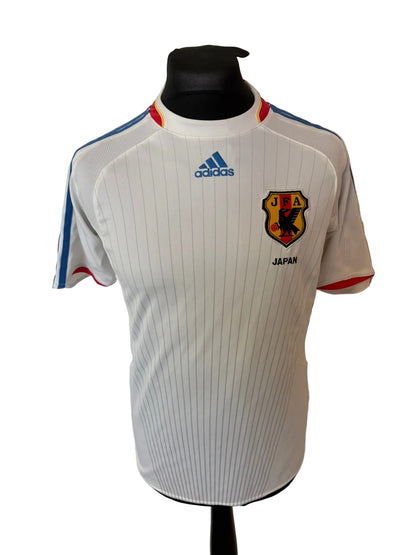 Japan 2008-09 away football shirt, white, small, Adidas, front