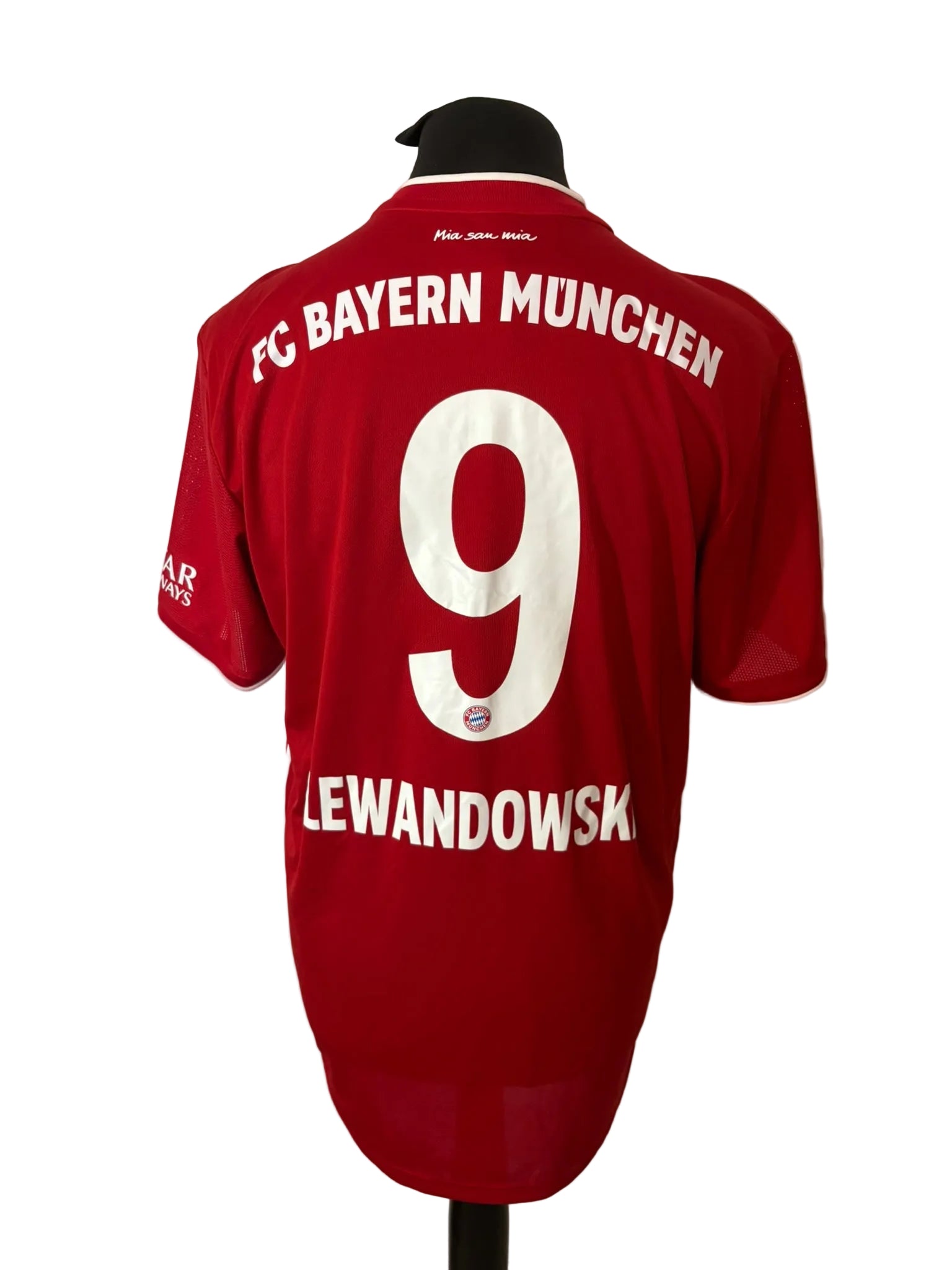 Bayern Munich 2020-21 home football shirt, red, Extra Large, XL, Adidas, Robert Lewandowski, back