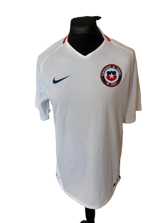 Chile 2016-17 away football shirt, white, Large, Nike, front
