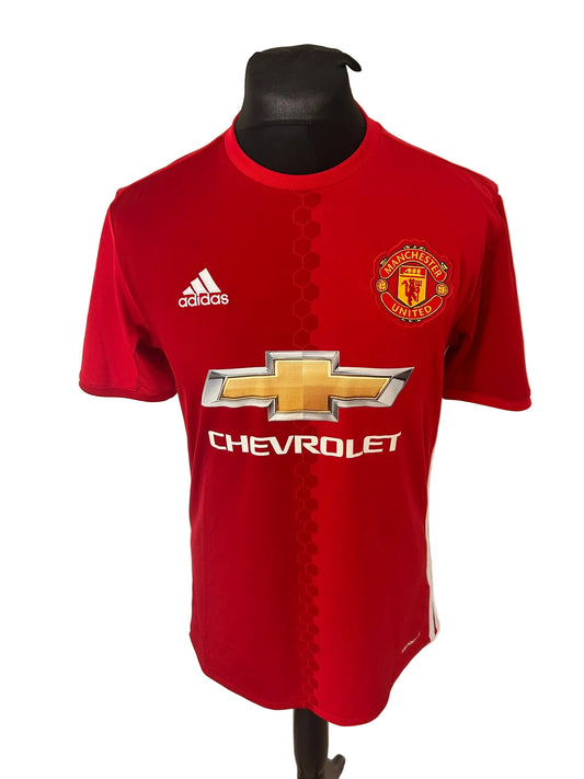 Manchester United 2016-17 home football shirt, red, medium, Adidas, Wayne Rooney, front