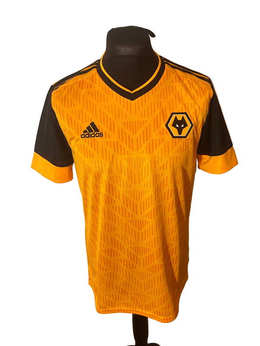 Wolverhampton Wanderers, Wolves 2020-21 home football shirt, adidas, medium, gold, front