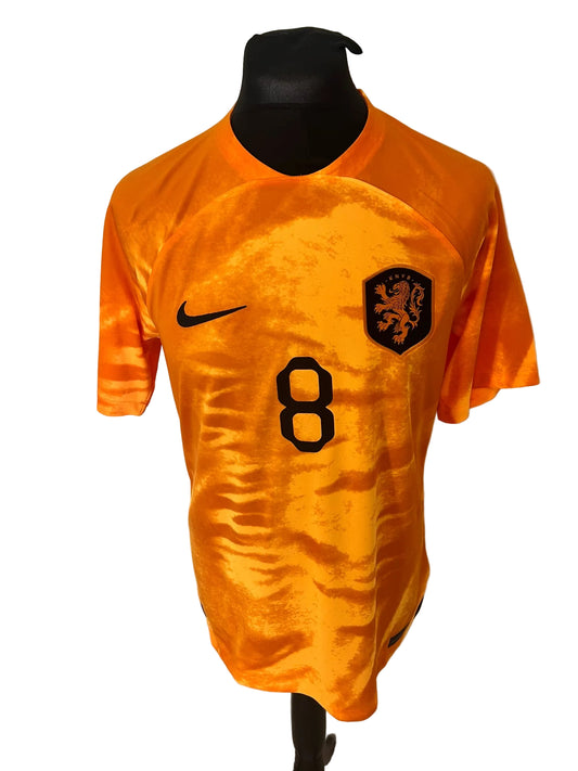 Netherlands 2022-23 home football shirt, orange, medium, Nike, Cody Gakpo, front