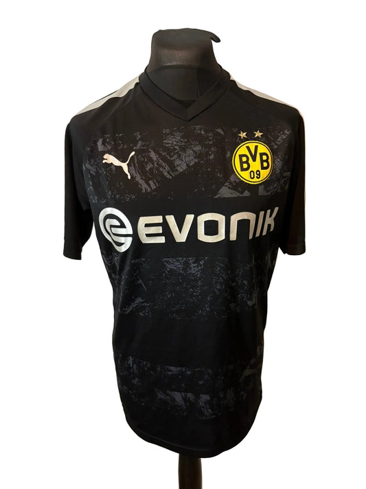 Borussia Dortmund 2019-20 away football shirt, black, Large, Puma, front