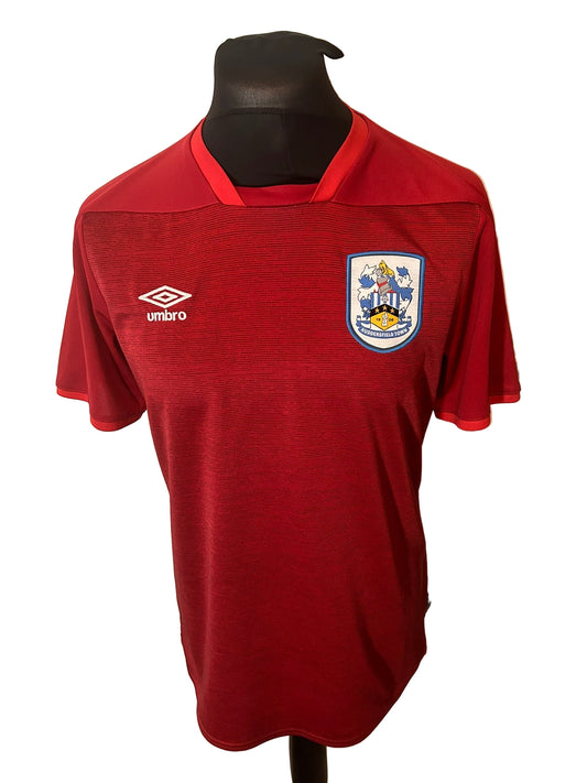 Huddersfield Town 2020-21 away football shirt, Umbro, Large, red, front