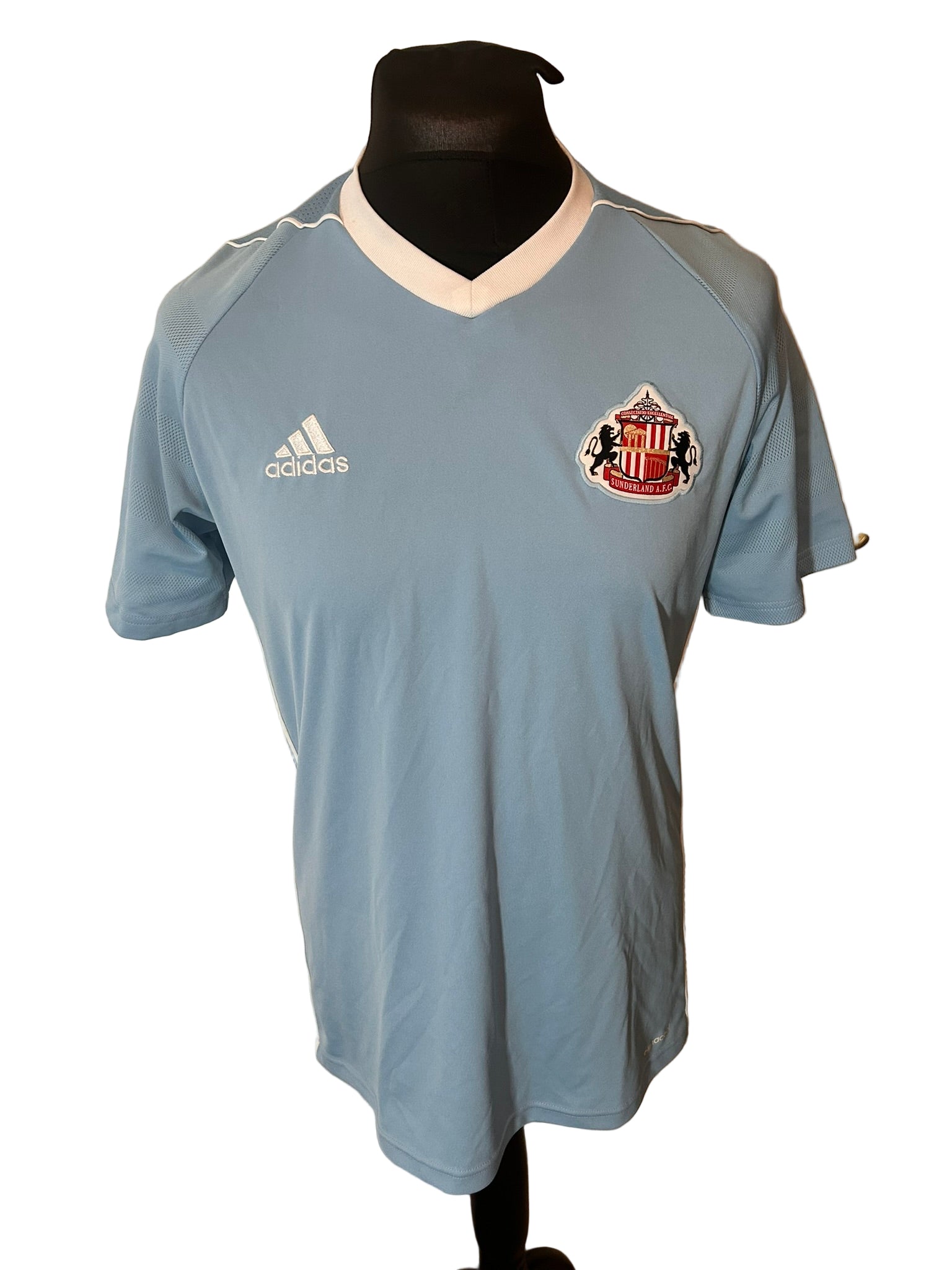 Sunderland 2017-18 away football shirt, adidas, medium, blue, front