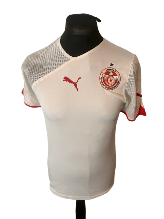 Tunisia 2010-11 Home Football Shirt Small Puma