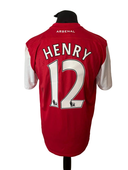 Arsenal 2011-12 home football shirt, red, Large, Nike, Thierry Henry, back