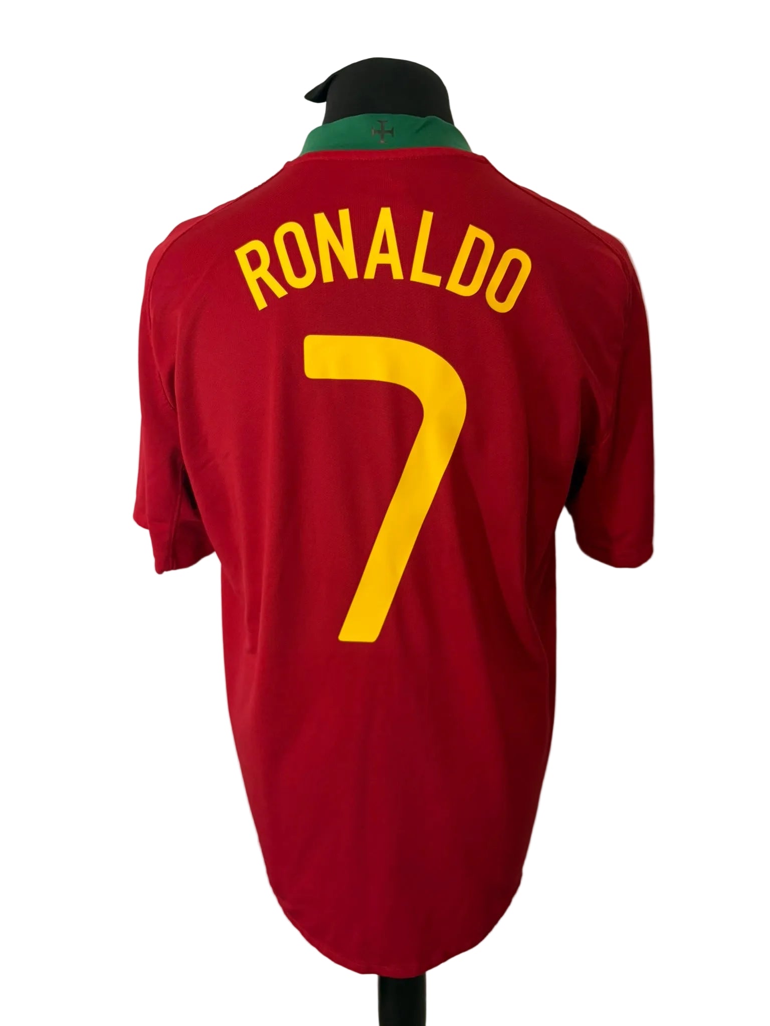 Portugal 2008-10 home football shirt, red, Large, Nike, Cristiano Ronaldo, back