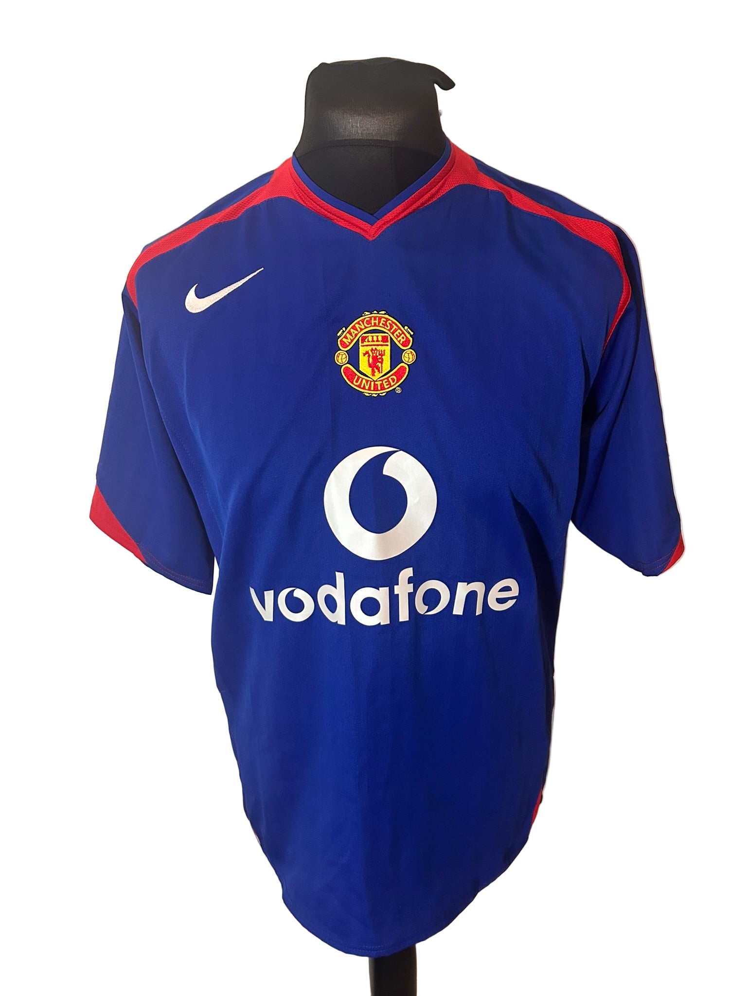 Manchester United 2005-06 away football shirt, Nike, medium, blue, Cristiano Ronaldo, front