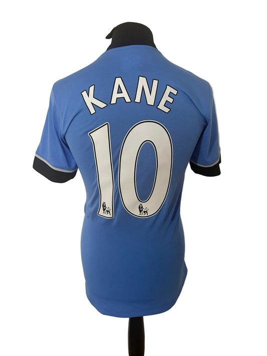 Tottenham Hotspur 2015-16 away football shirt, blue, small, Under Armour, Harry Kane, back