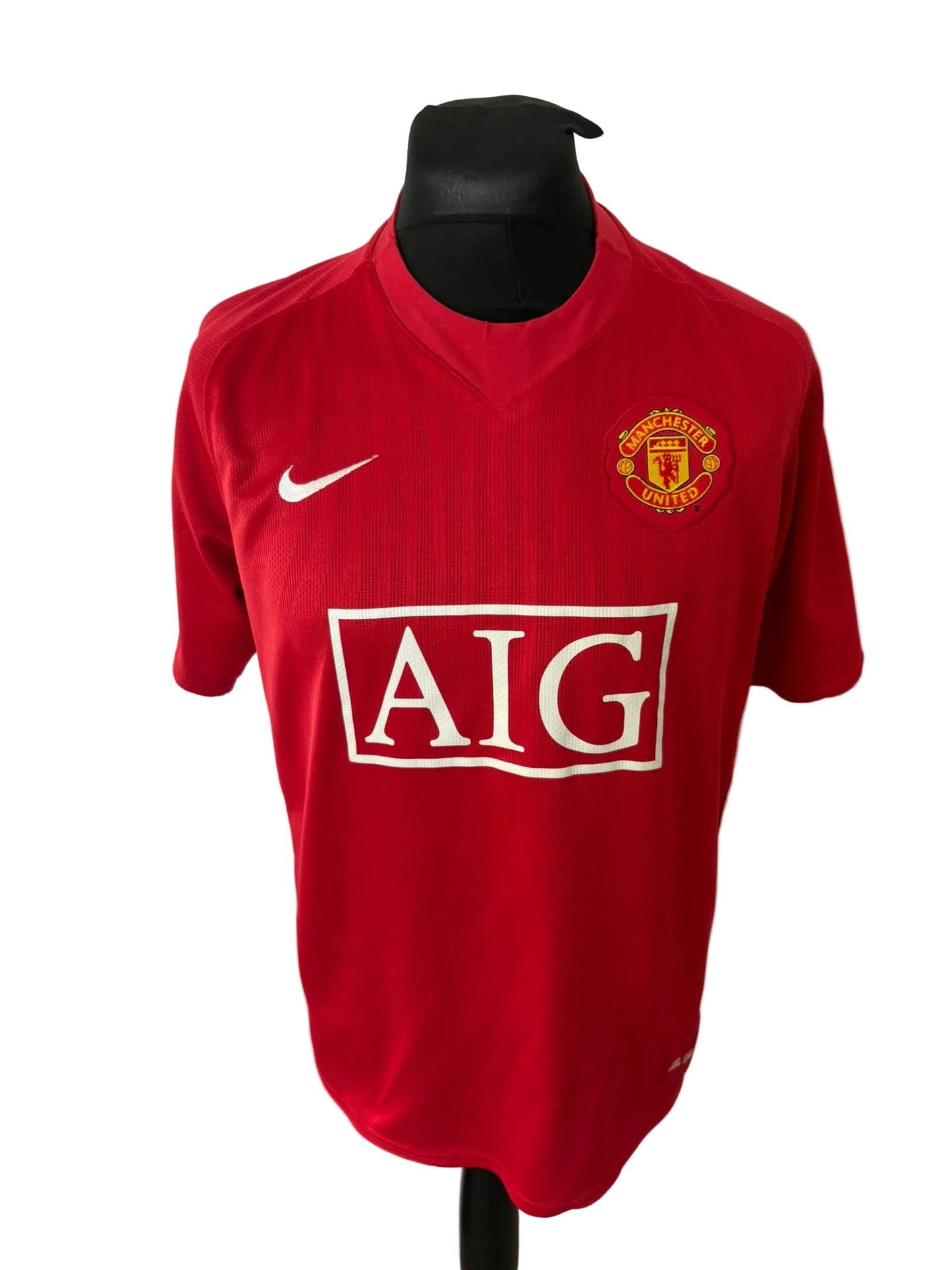 Manchester United 2007-09 home football shirt, red, Large, Nike, Cristiano Ronaldo, front