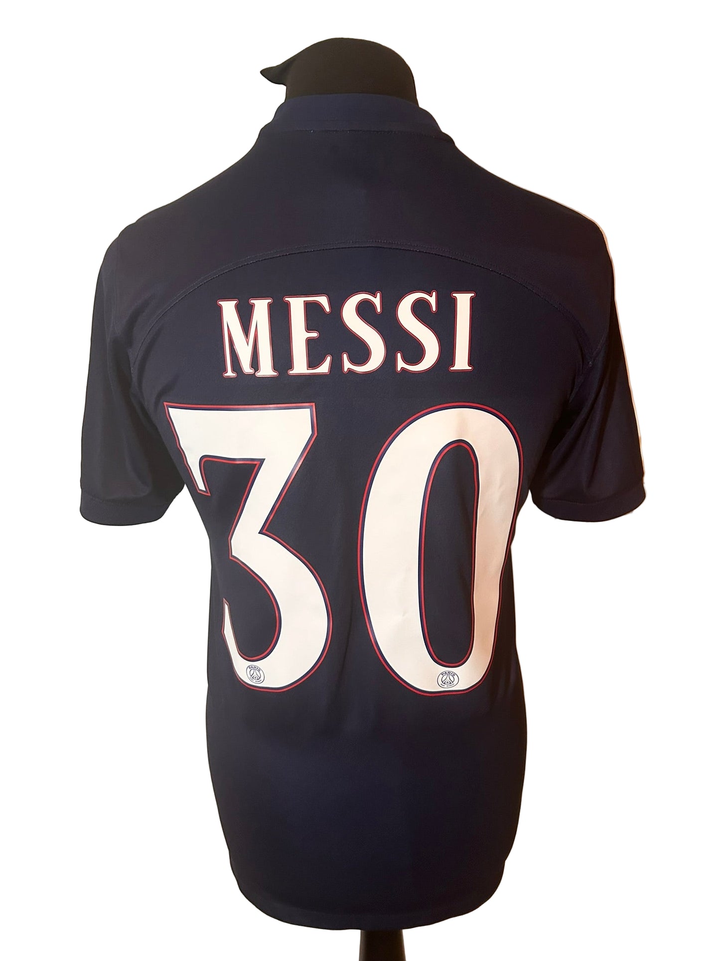 PSG, Paris Saint Germain 2022-23 home football shirt, Nike, small, navy, Lionel Messi, back