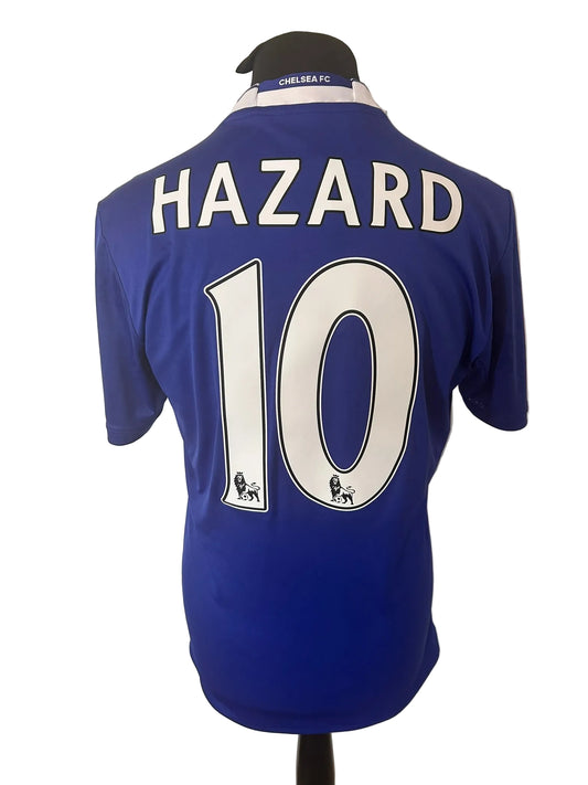 Chelsea 2016-17 home football shirt, blue, medium, Adidas, Eden Hazard, back