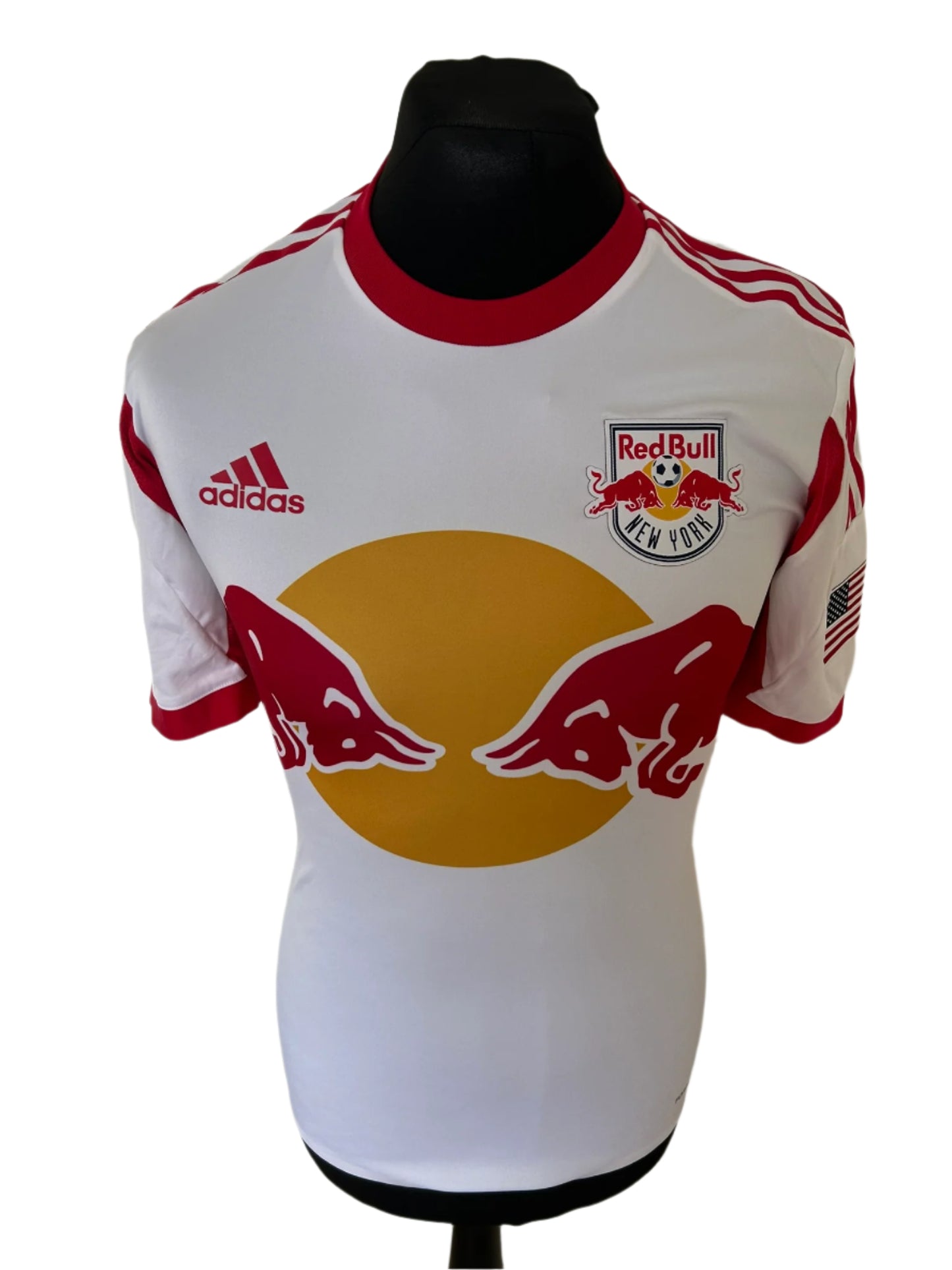 New York Red Bulls 2013 Home Football Shirt PLAYER ISSUE Small Adidas