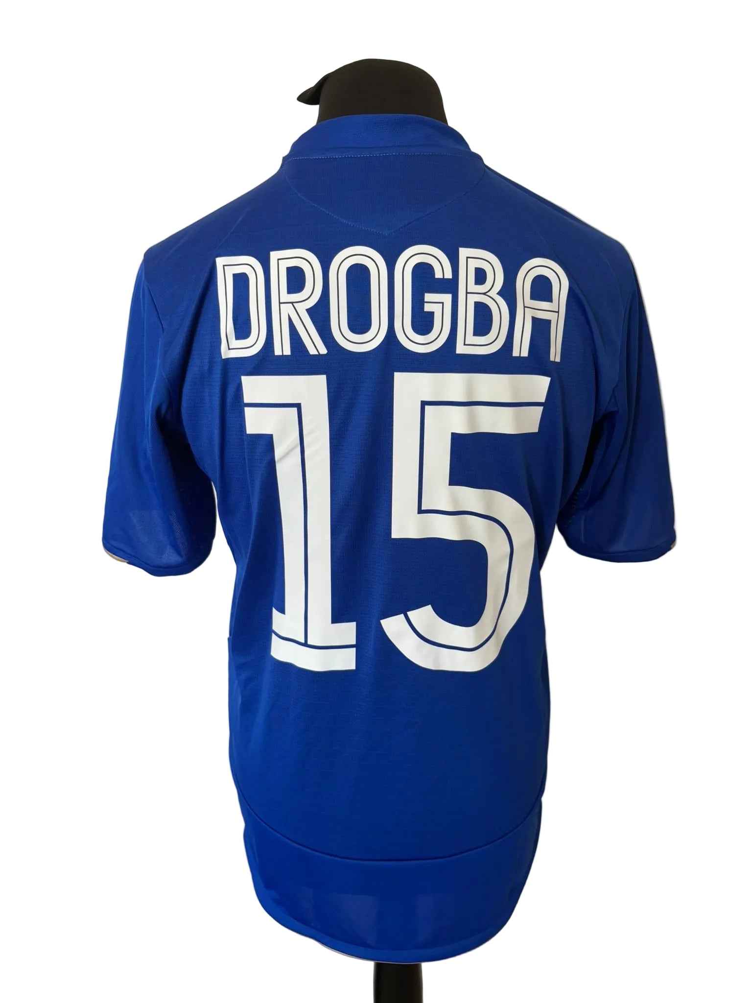 Chelsea 2005-06 home football shirt, blue, medium, Umbro, Didier Drogba, back