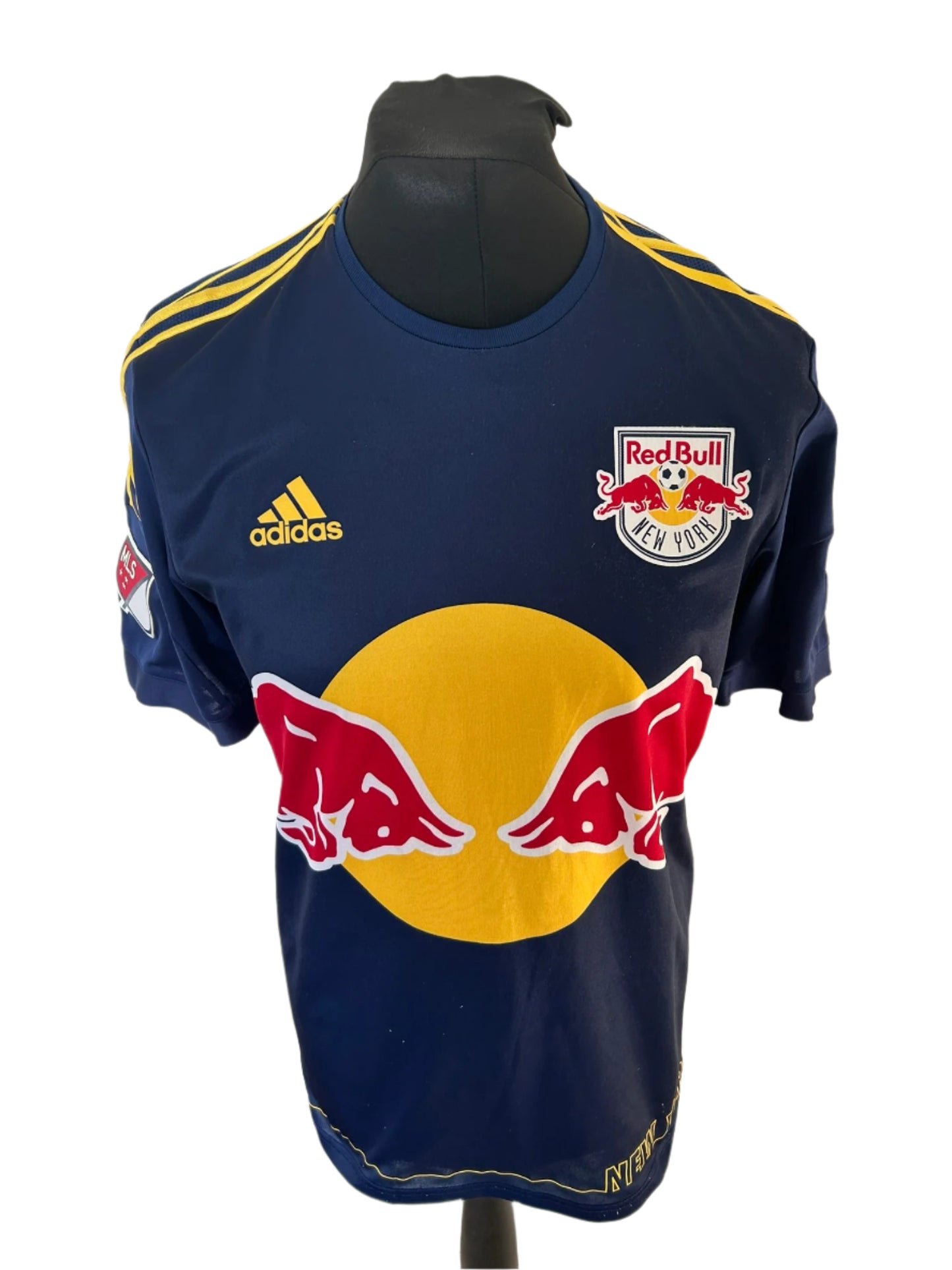 New York Red Bulls 2014-15 Away Football Shirt PLAYER ISSUE Large Adidas