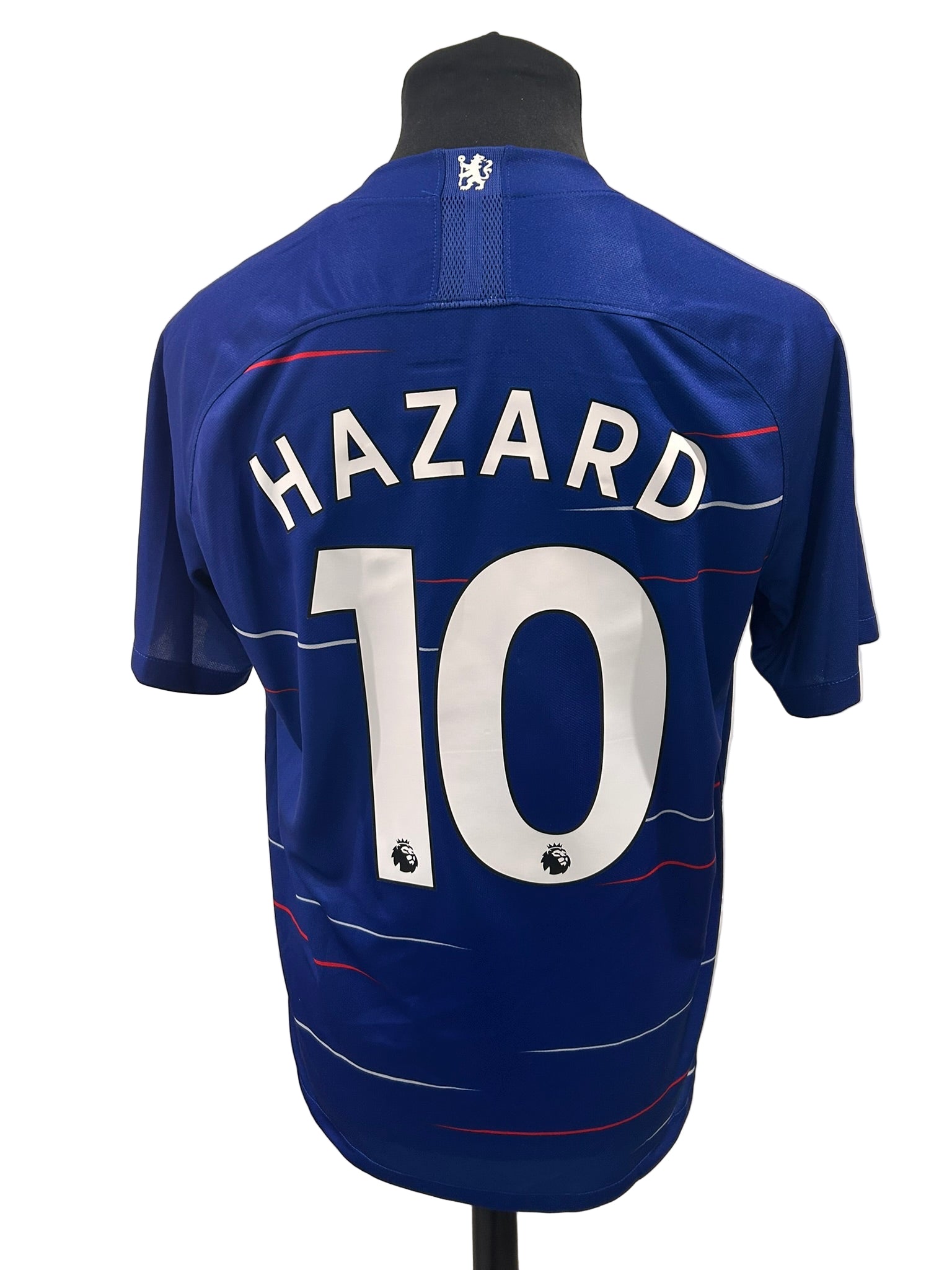Chelsea 2018-19 home football shirt, blue, medium, Nike, Eden Hazard, back