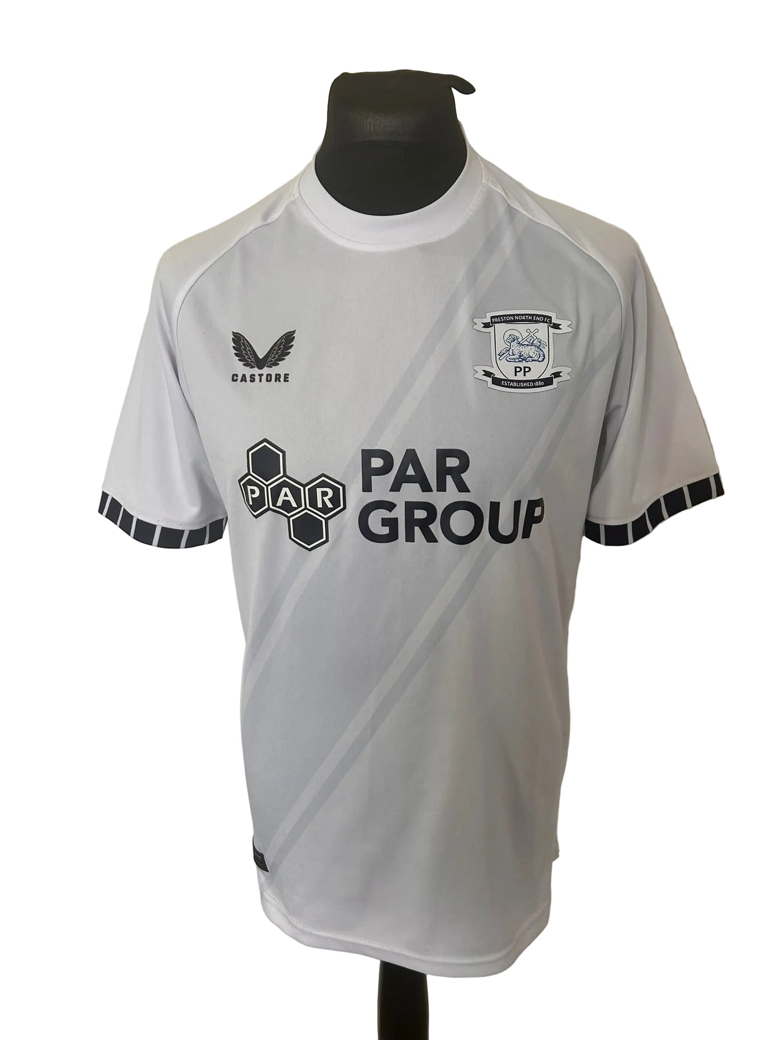 Preston North End 2024-25 home football shirt, white, medium, Castore, front