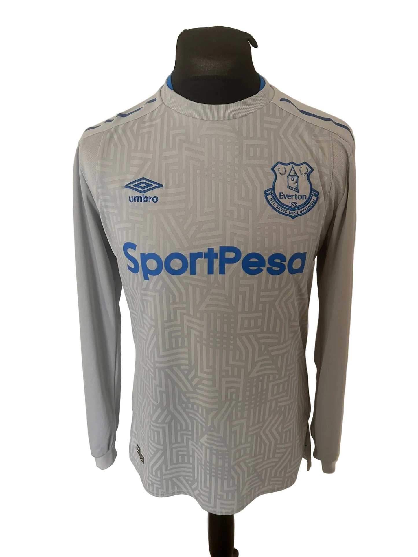 Everton 2017-18 away football shirt, grey, Large, Umbro, Wayne Rooney, front