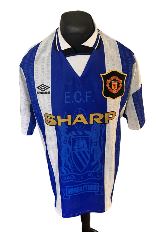 Manchester United 1994-96 Third Football Shirt Large Umbro