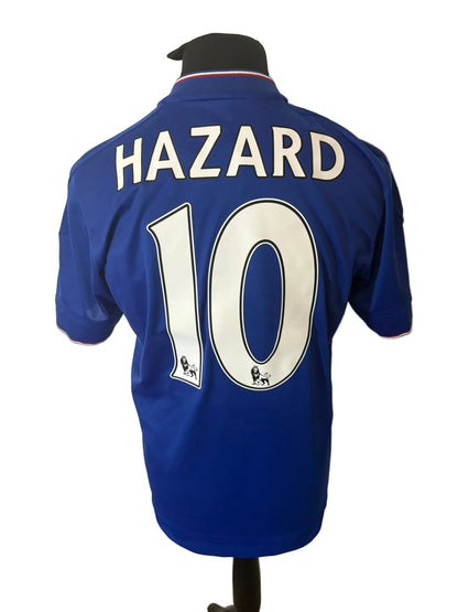 Chelsea 2015-16 home football shirt, blue, medium, Adidas, Eden Hazard, back