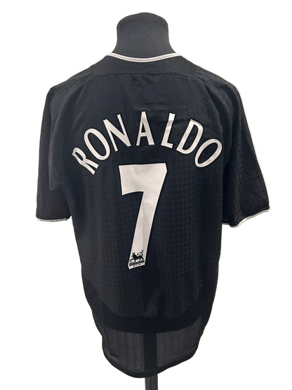 Manchester United 2003-05 away football shirt, black, medium, Nike, Cristiano Ronaldo, back