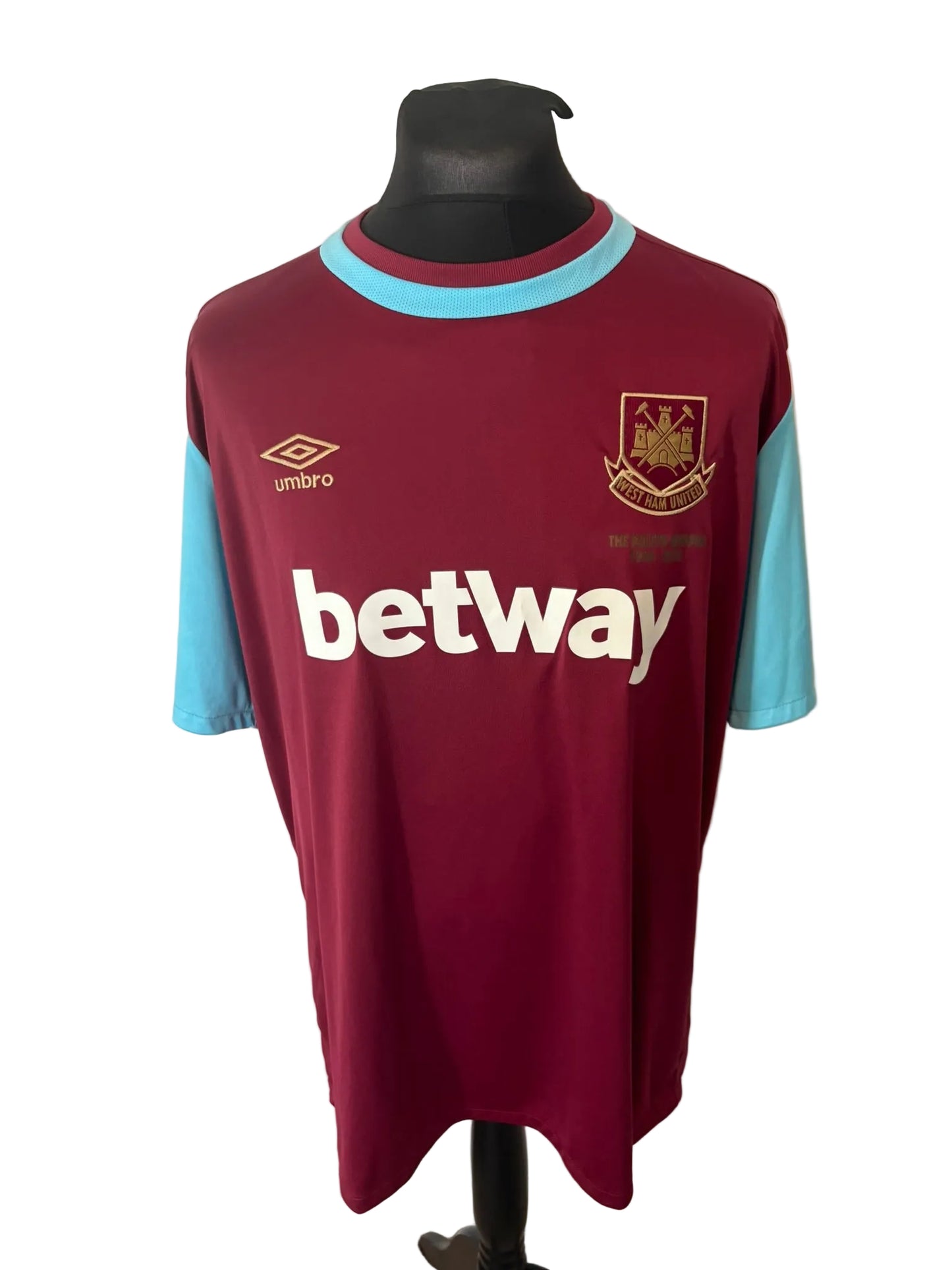 West Ham United 2015-16 home football shirt, claret, 2XL, XXL, Umbro, Dimitri Payet, front