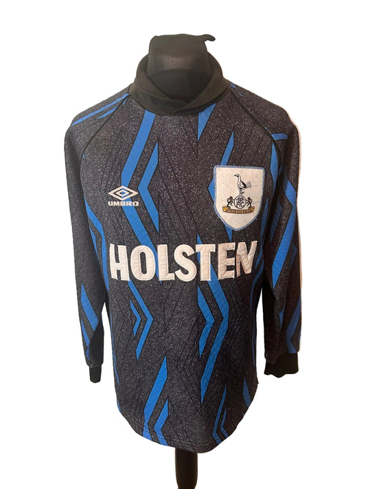 Tottenham Hotspur 1993-95 goalkeeper football shirt, grey, medium, Umbro, front