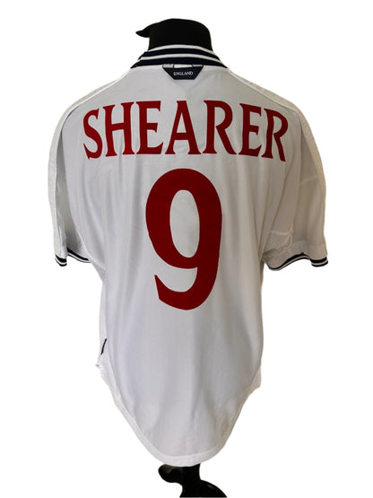 England Alan Shearer 1999-01 Home Football Shirt 2XL XXL Umbro