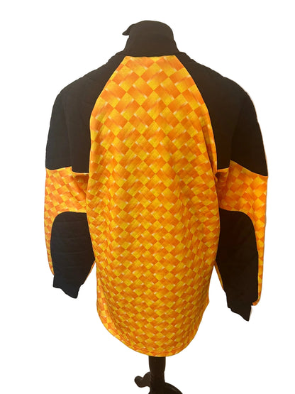 Wrexham 1996-97 goalkeeper football shirt, black and yellow, Large, En-S, back