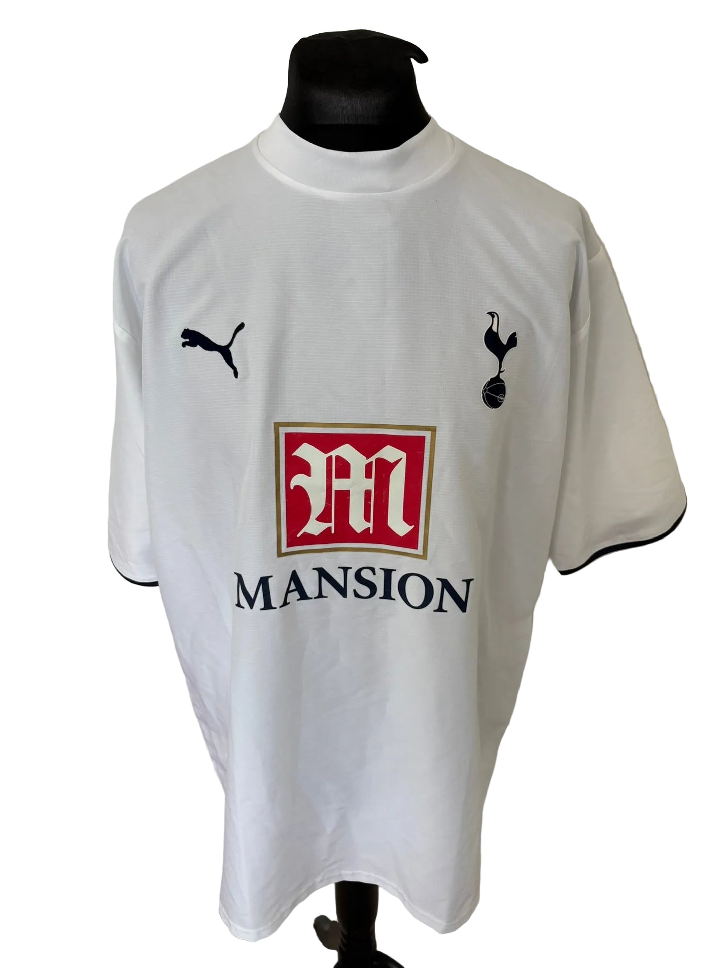Tottenham Hotspur 2006-07 home football shirt, white,XXL, 2XL, Puma, Dimitar Berbatov, front