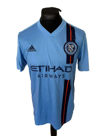 New York City 2019-20 home football shirt, blue, medium, Adidas, front