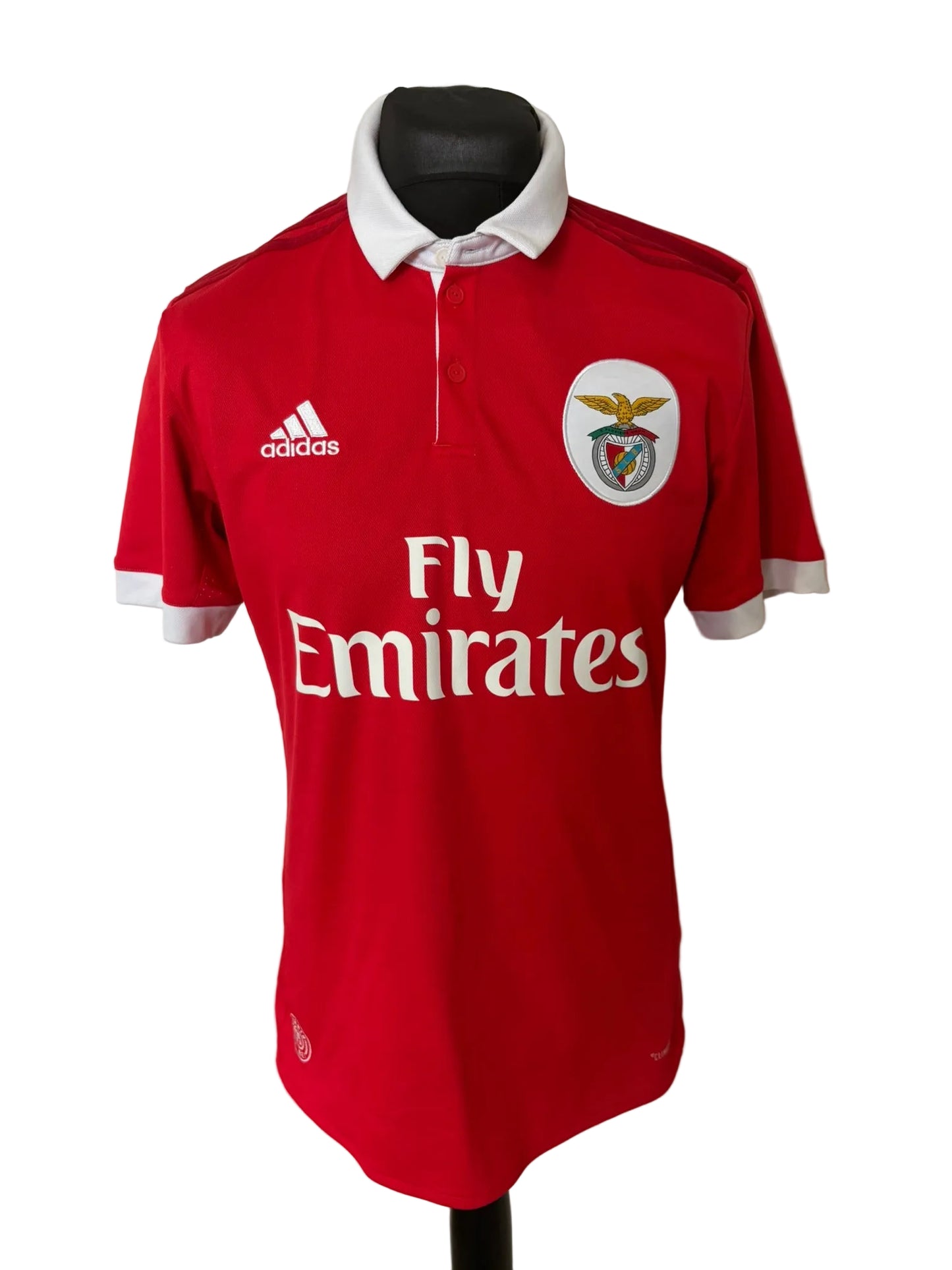 Benfica 2017-18 home football shirt, red, medium, Adidas, front
